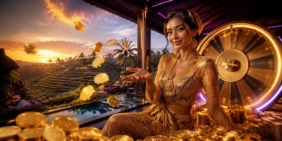 Meja roulette berkilap di bawah lampu neon biru malam hari di casino